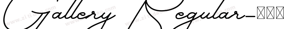 Gallery Regular字体转换